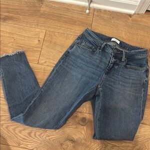 LOFT Denim Blue Jeans Curvy Skinny Ankle